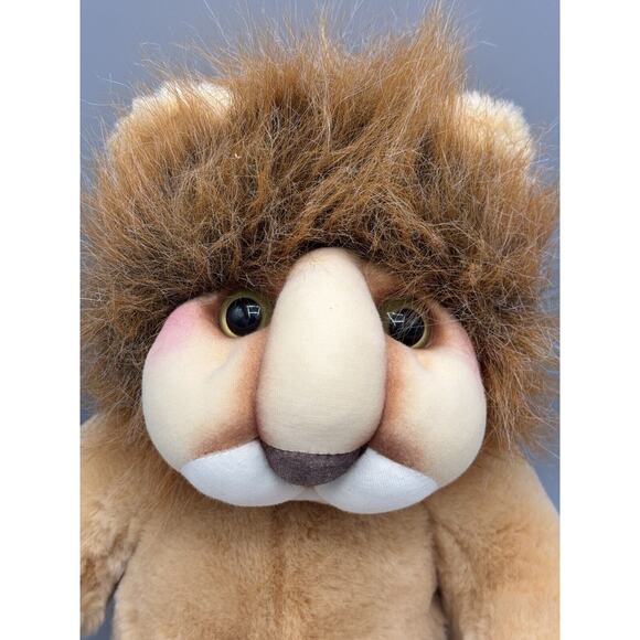 Vintage 1991 Dumplings 24k Polar Puff Lion Plush 14” Stuffed Animal - Picture 3 of 7
